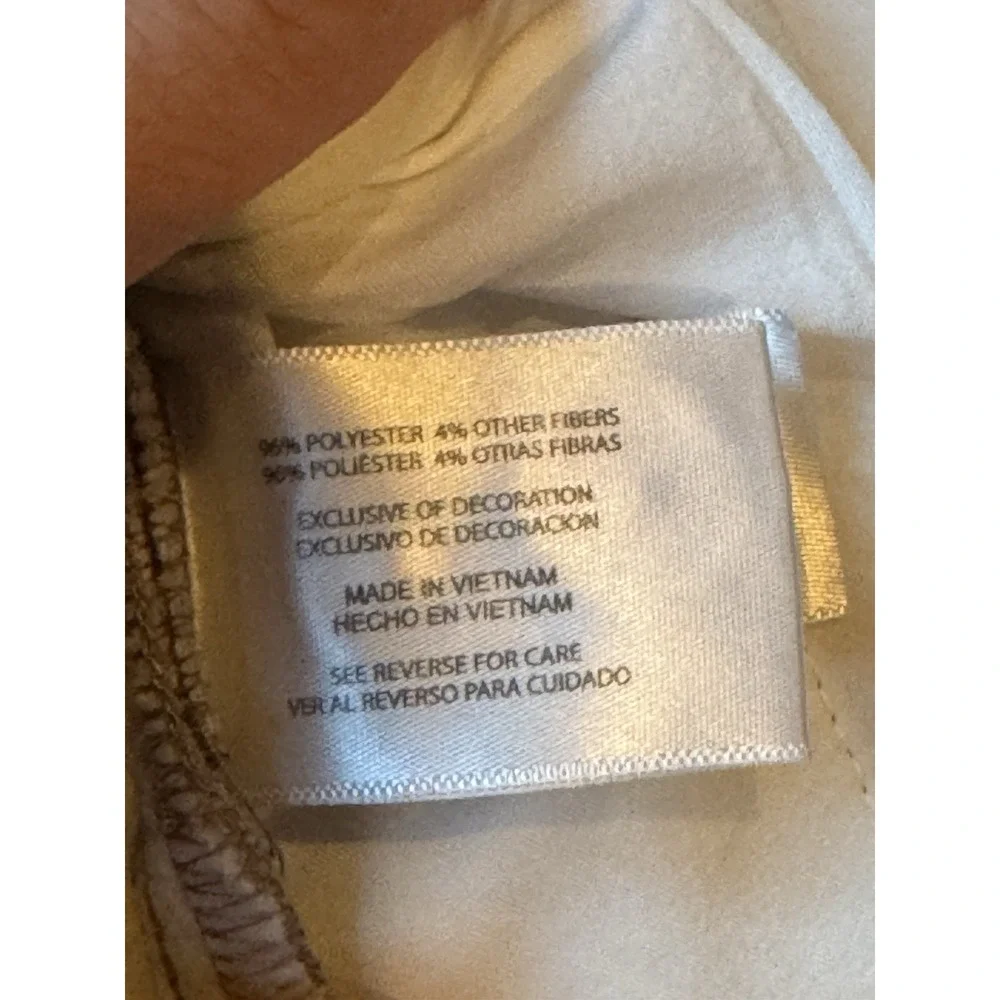 Banana Republic Women's Plaid Shacket Jacket Medium Taupe Cream Button Front